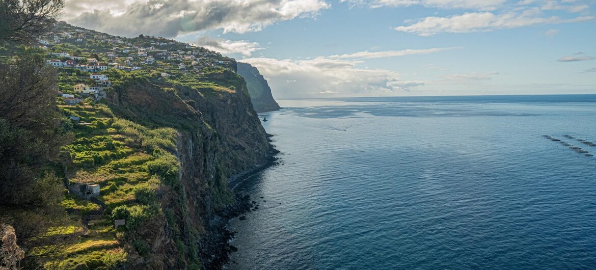 sea, cliffs, nature, ocean, water, madeira, portugal, city, village, island, daylight, horizon, scenery, fog, madeira, madeira, madeira, madeira, madeira, portugal, portugal, portugal